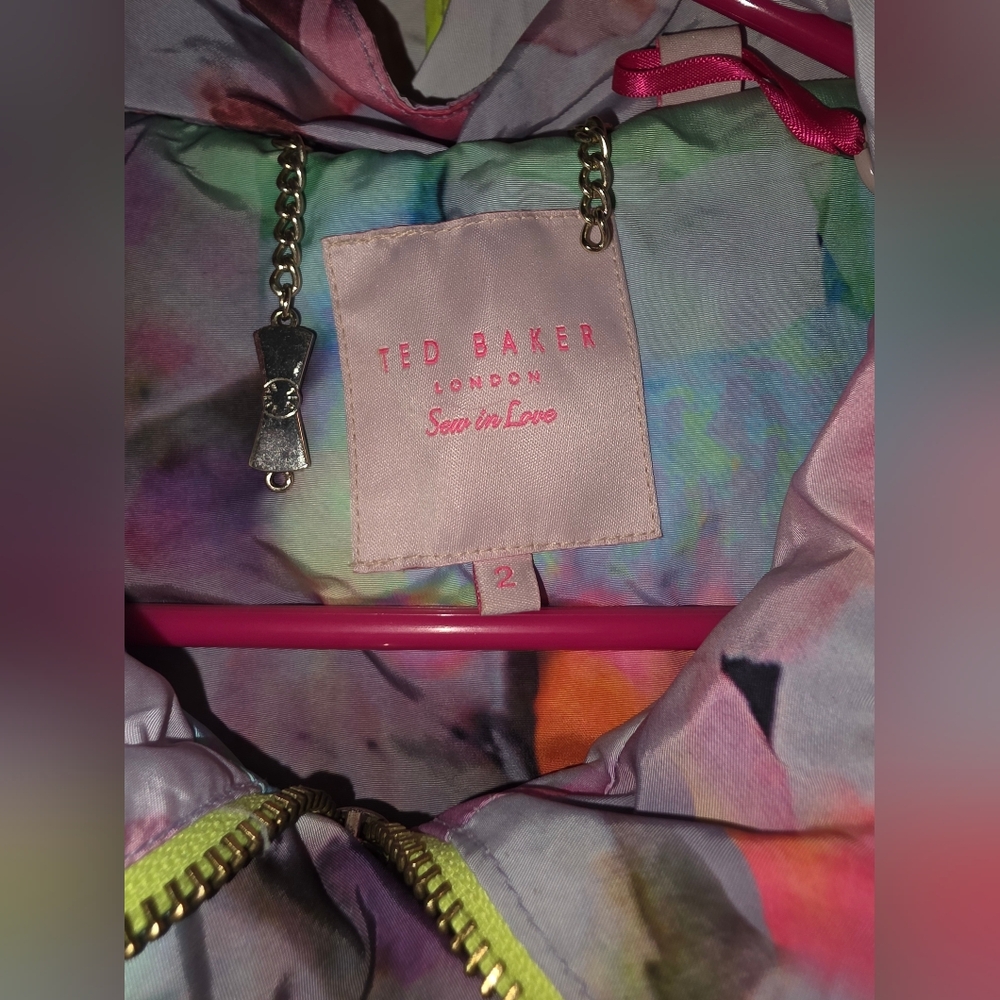 Ted Baker Floral Watercolor Women's Jacket Size 2 - US size 6 - Picture 6 of 7